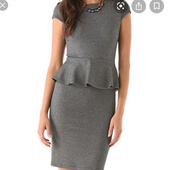 Alice+Olivia Peplum Waist Dress - Picture 9 of 9